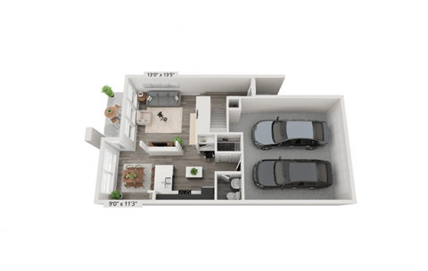 Floor plan for 3 beds, 2.5 baths, 2140 sqft